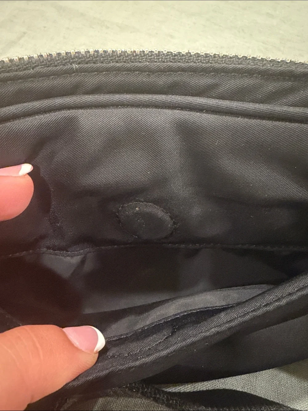 Tory Burch Black Nylon Belt Bag with Logo Medallion